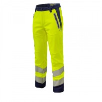 Pantalon de travail Softshell haute visibilité Stretch multipoches Molinel Luklight 0794.9999.065