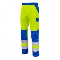 Pantalon de travail haute visibilité multipoches Molinel Fluopro FLUOPN72ASJ/MA