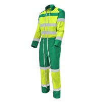 Combinaison de travail double fermeture éclair haute visibilité multipoches Molinel Fluopro Quick FLUOQK72ASJ/BU