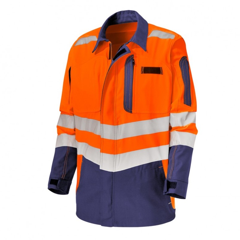 Veste de travail haute visibilité multipoches...