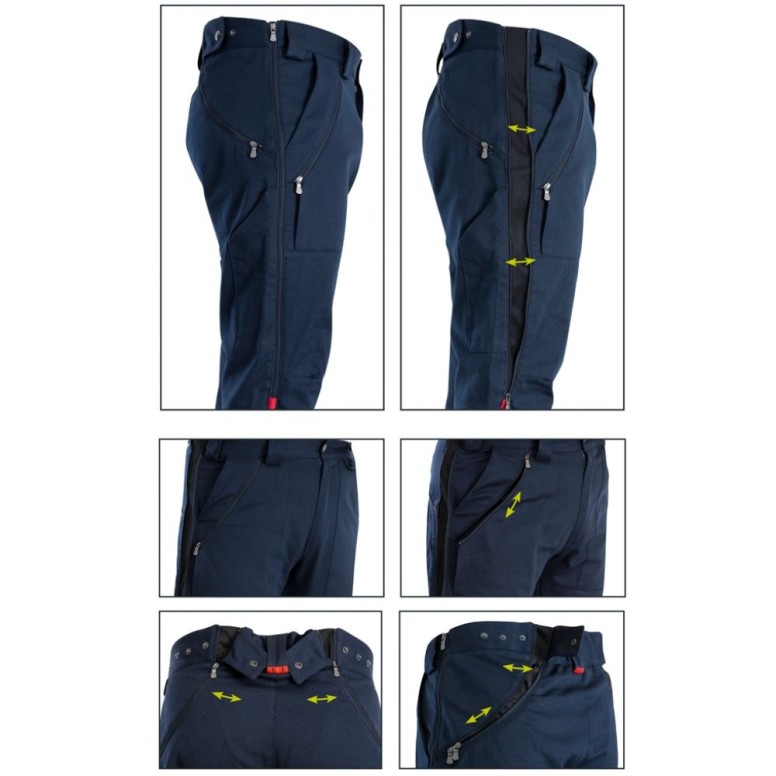 Pantalons de travail multi-poches extensibles...
