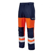 Pantalon genouillères de travail Multirisques Haute Visibilité Multipoches Molinel Roady Safeline SAFEPN88ASO/NA