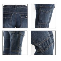 Pantalons de travail en jean multi-poches Stretch Biker de Siggi