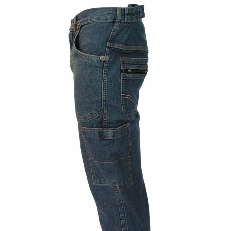 Pantalons de travail en jean multi-poches...