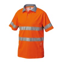 Polo de travail Siggi à manches courtes haute visibilité