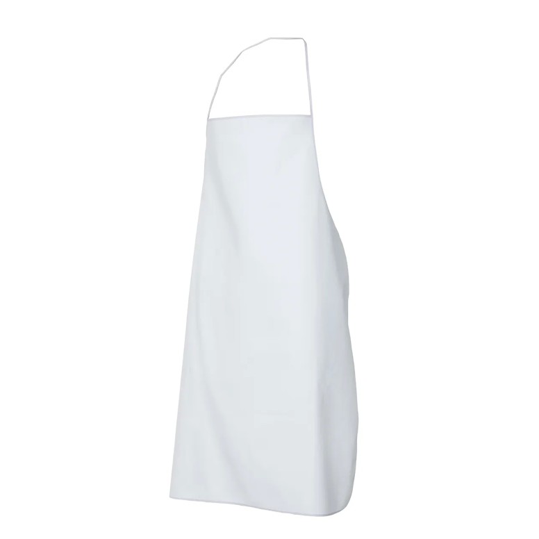 Tablier avec Bavette en Tissu Bouclé de Travail...