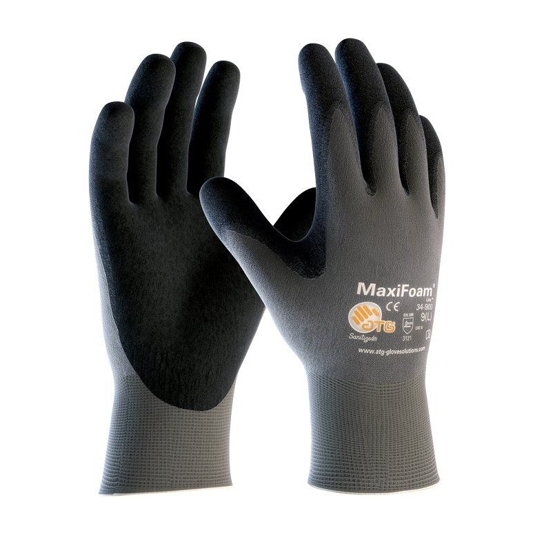 Gants de travail ATG Maxifoam en nitrile 34-900
