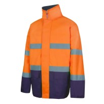 Parka bicolore de travail haute visibilité à poches multiples Velilla 306002