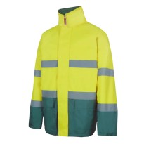Parka bicolore de travail haute visibilité à poches multiples Velilla 306002