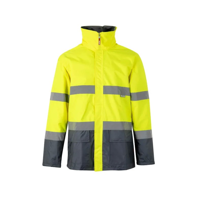 Parka bicolore de travail haute visibilité à...