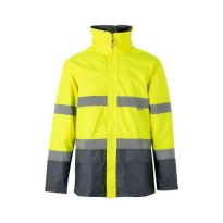 Parka bicolore de travail haute visibilité à poches multiples Velilla 306002