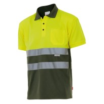 Polo bicolore de travail haute visibilité Velilla 173