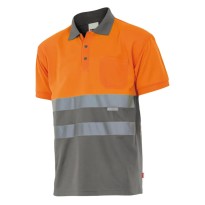 Polo bicolore de travail haute visibilité Velilla 173