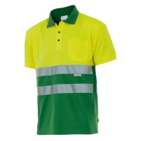 Polo bicolore de travail haute visibilité Velilla 173
