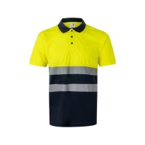 Polo bicolore de travail haute visibilité Velilla 305504