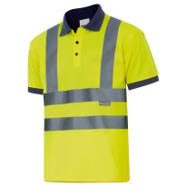 Polo bicolore de travail haute visibilité Velilla 305502 2
