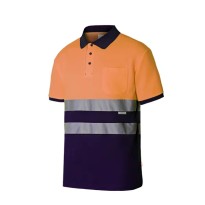 Polo bicolore de travail haute visibilité Velilla 305513 2