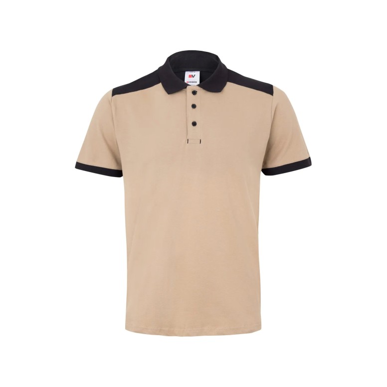 Polo bicolore de travail extensible Velilla...