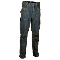 Jeans de travail stretch élastiques multipoches Cofra Barcelona V152-0-00
