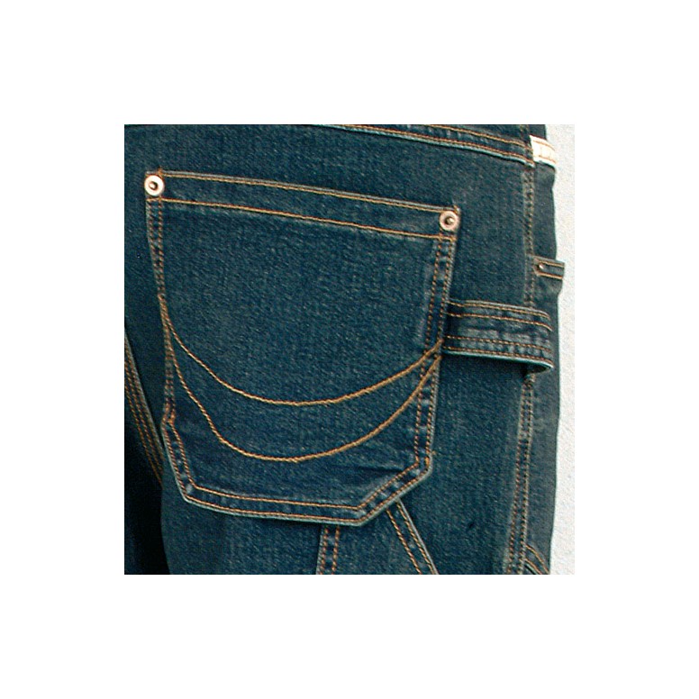 Jeans de travail stretch élastiques multipoches...