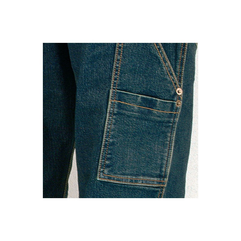 Jeans de travail stretch élastiques multipoches...