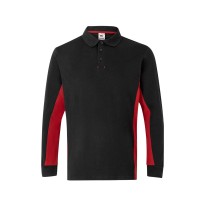 Polo bicolore à manches longues de travail Velilla 105514