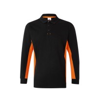 Polo bicolore à manches longues de travail Velilla 105514