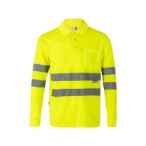 Polo à manches longues de travail haute visibilité Velilla 174