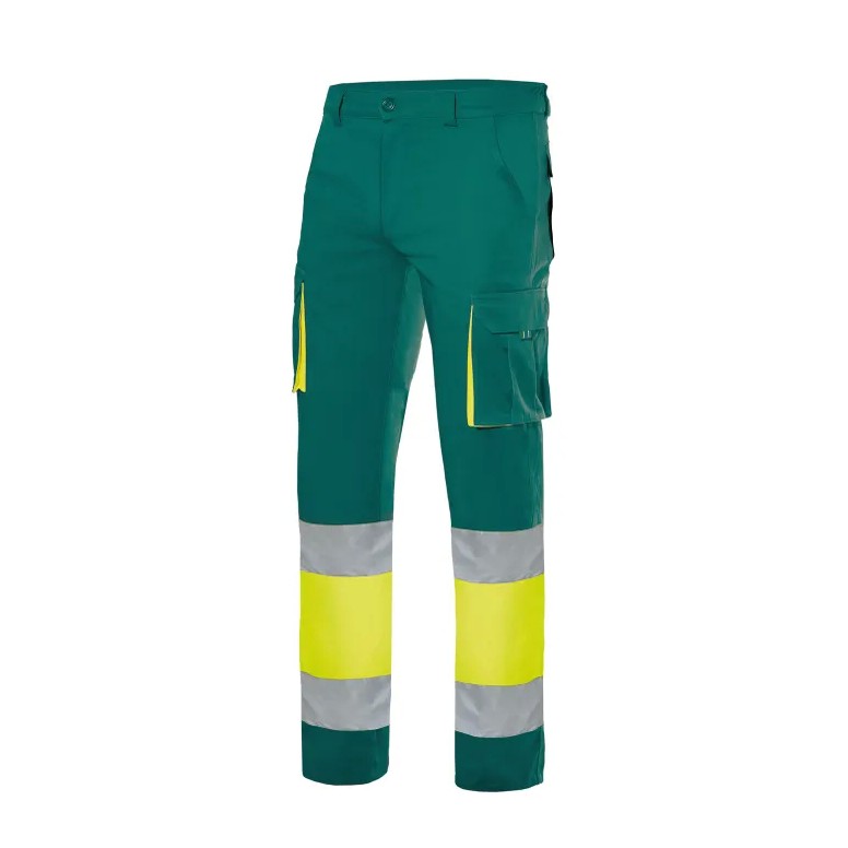Pantalon de travail bicolore haute visibilité...