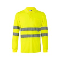 Polo à manches longues de travail haute visibilité Velilla 305514