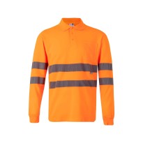 Polo à manches longues de travail haute visibilité Velilla 305514