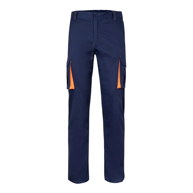 Pantalon de travail bicolore extensible à...
