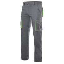 Pantalon de travail bicolore extensible à multiples poches Velilla 103024S