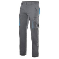 Pantalon de travail bicolore extensible à multiples poches Velilla 103024S