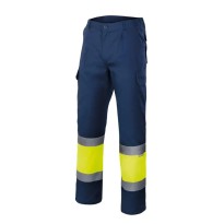 Pantalon bicolore doublé haute visibilité à multiples poches Velilla 156