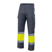 Pantalon bicolore doublé haute visibilité à multiples poches Velilla 156