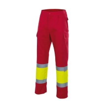 Pantalon bicolore doublé haute visibilité à multiples poches Velilla 156