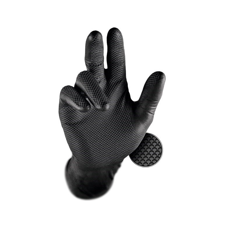 50 pièces - Gants de travail jetables Grippaz...