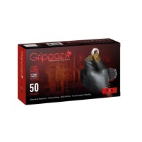50 pièces - Gants de travail jetables Grippaz 246BK 2