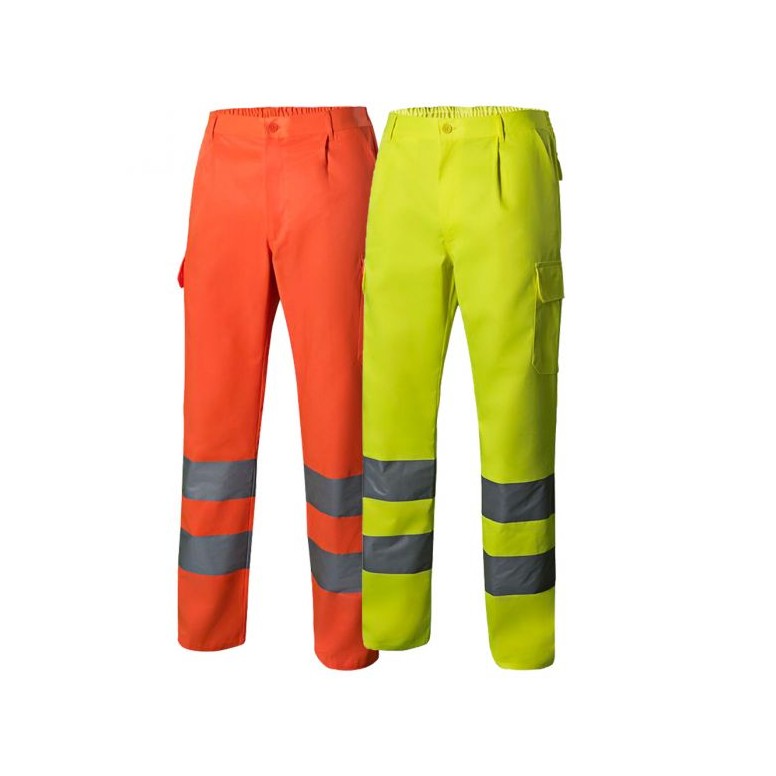 Pantalon de travail haute visibilité à...