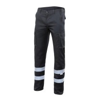 Pantalon de travail haute visibilité stretch à multiples poches Velilla 103014S