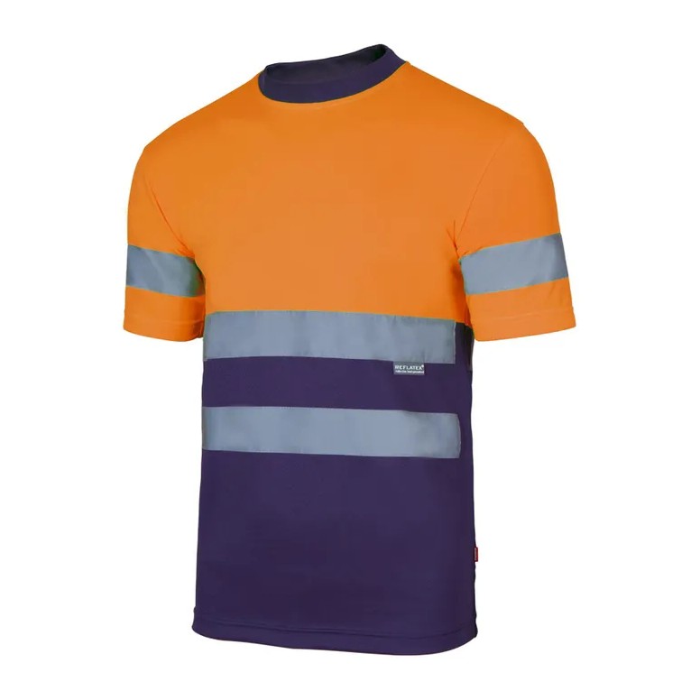 T-shirt technique bicolore de travail à haute...