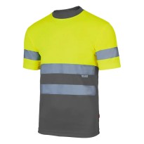 T-shirt technique bicolore de travail à haute visibilité Velilla 305506