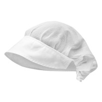 2 Pièces - Casquette de travail pour cuisinier en 100 % coton avec filet Giblor's Lady 302