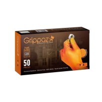 50 pièces - Gants de travail jetables Grippaz 246OR 2