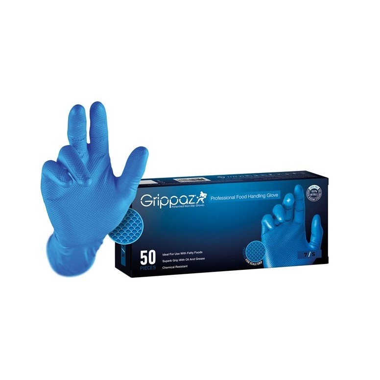 50 pièces - Gants de travail jetables Grippaz...