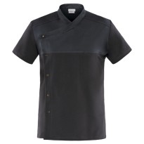 Veste de travail à manches courtes 100 % polyester pour chef Cuoco Giblor's Lapo 19P08G045