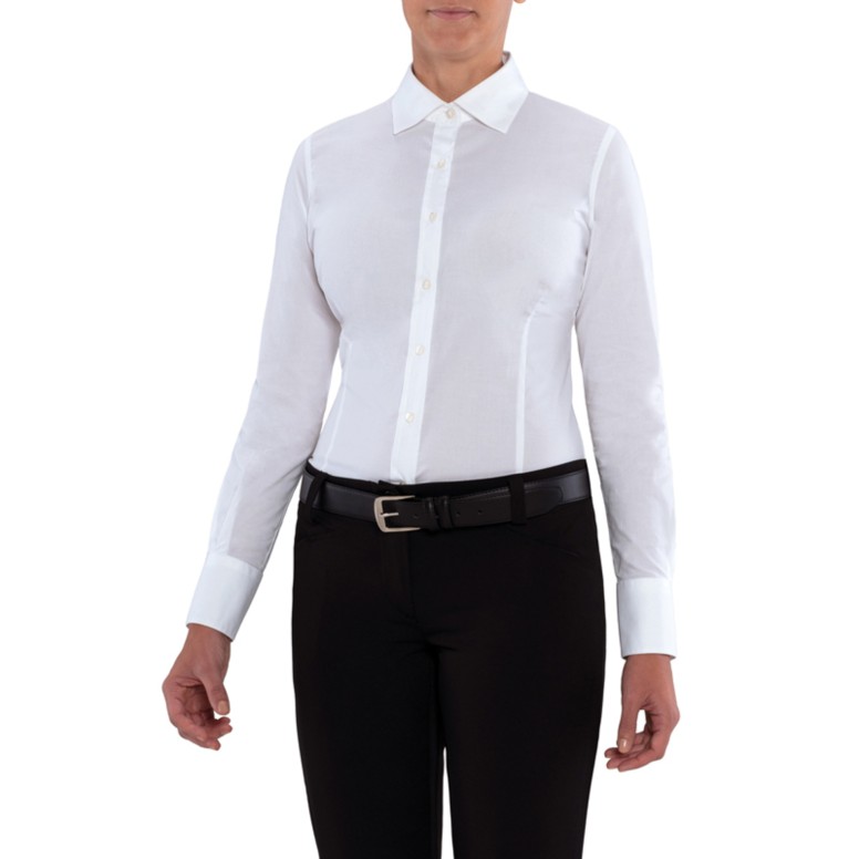 Chemise de travail à manches longues stretch...