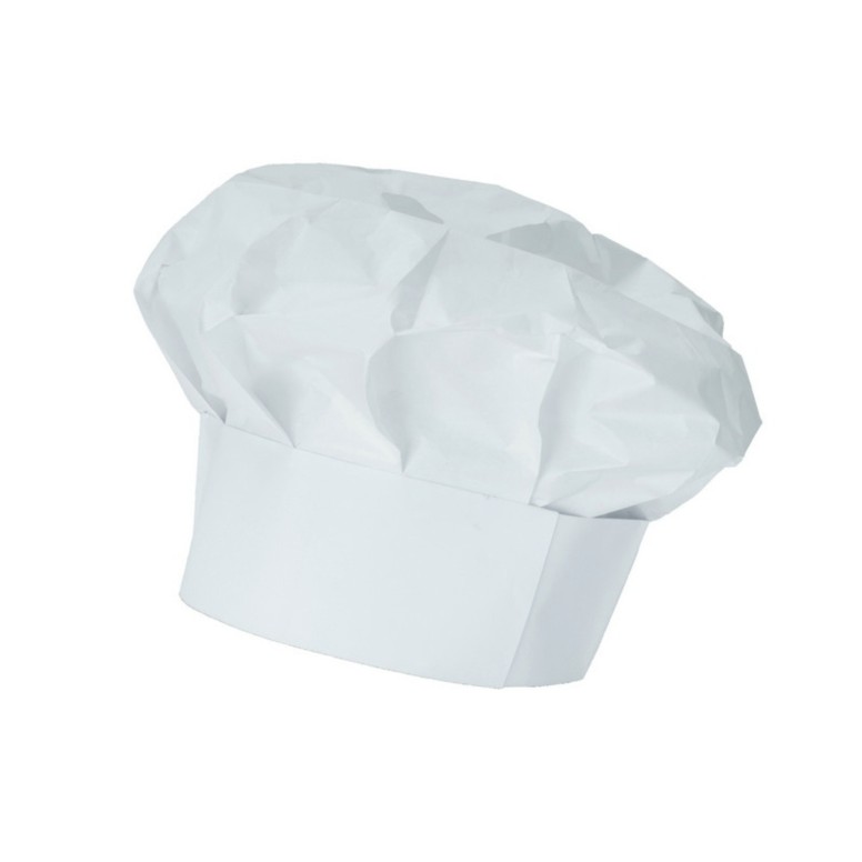 Toque de travail jetable en papier 100% chef...