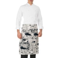 Tablier court de travail unisexe en 100 % coton Giblor's Zagabria 16P08H480